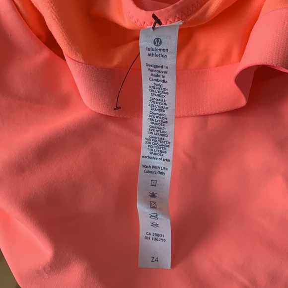 Lululemon Tank Orange/Peach Size 8 - Picture 7 of 10